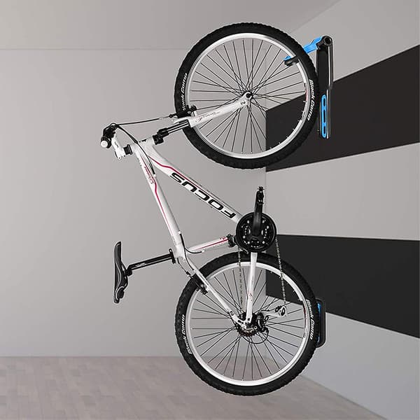 Fällbar vertikal cykelkrok väggmonterad cykelställ Black blue