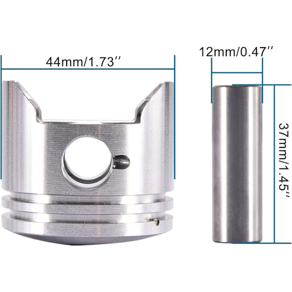 44mm Stempel Sæt - Udskiftning til 49cc 2-takts Lommecykel