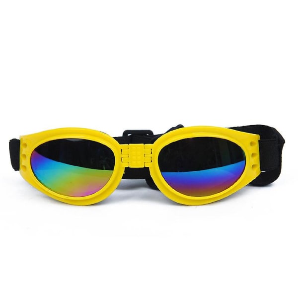 Uv-skydd Husdjursglasögon Katt Hund Solglasögon Reflexglasögon Glasögon yellow