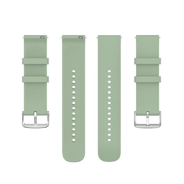 Til Garmin Venu Sq 20 mm ensfarvet silikoneurrem Ice Lake Green