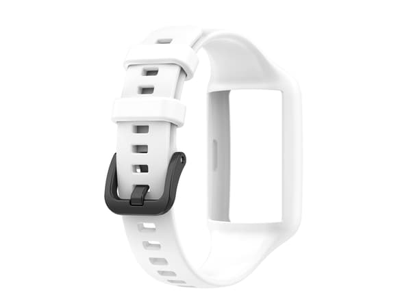 Smartwatch-rem för Huawei Strap 7/6 Pro/6/Honor Strap 7/6 Universal Integrerad Silikon (Vit)