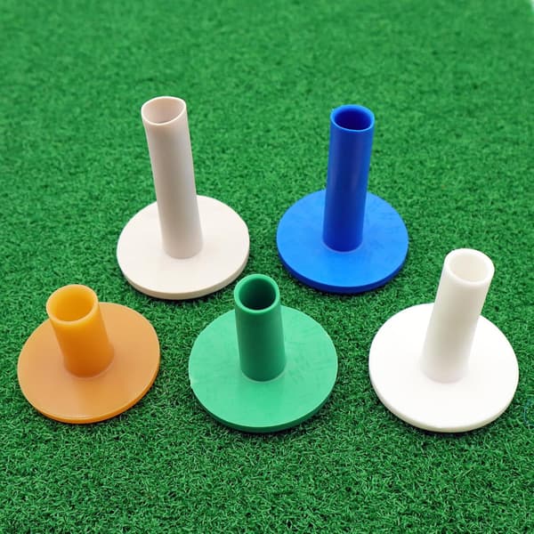 Golf Gummitee Mixade Storlekar (5 x 10 st) - Professionella Tee för Träning och Övning