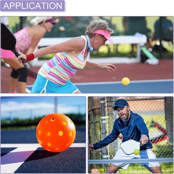 Utomhus Pickleball Boll Applikationer - 26 Hål Pickleball Bollar