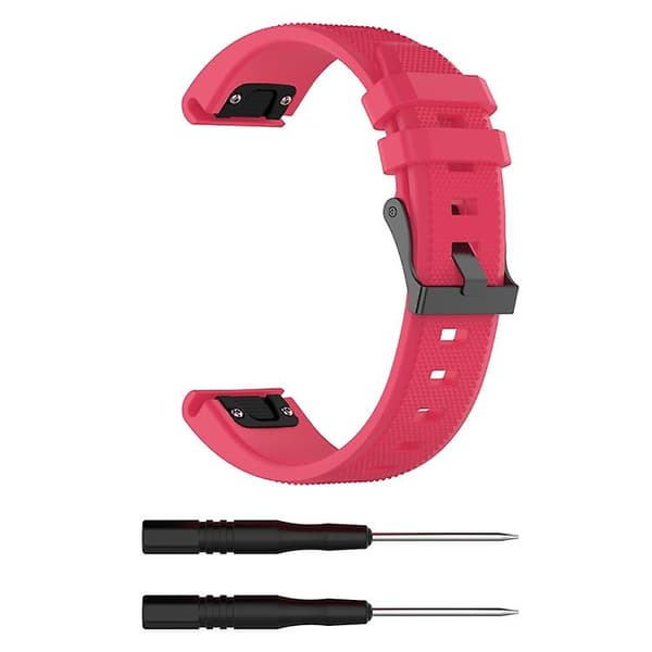 För Garmin Fenix5 22mm watch Rose Red)