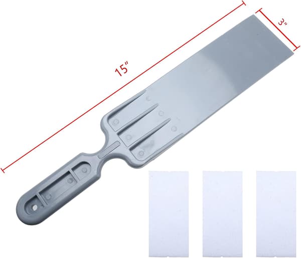 Lang håndtert bulldozer-squeegee med 2 filtputer for vindusfolie