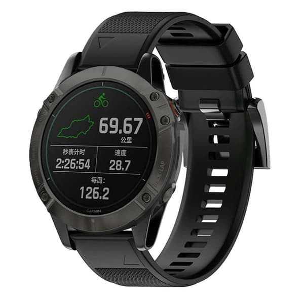 Ur 22mm Quick Release Blødt Silikone Smartwatch Rem Til Garmin Fenix 7x 6x 6 5x Plus Light Blue
