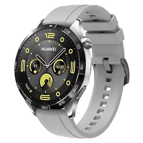 22mm Silikonrem for Huawei Watch Gt 4 46mm Grey