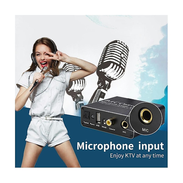 Digital Dac Dekoder Optisk Til Rca Konverter Bluetooth 5.0 Mottaker Optisk Koaksial Digital Lyd T