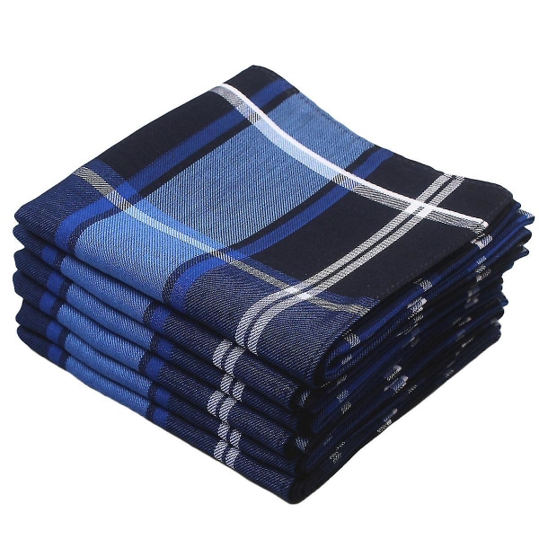 Pure Cotton Bløde Lommetørklæder til mænd i forskellige farver Pakke med 12