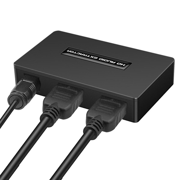 Lydkonverter Høy oppløsning Tre lydmoduser Bytte Plug Play HDMI-kompatibel 1080P 4K SPDIF 3,5 mm Lyduttrekker for kontor