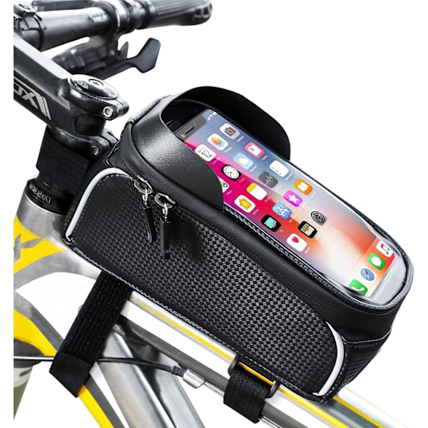 Cykeltelefon Frontramme Taske, Vandtæt Cykeltelefon Monteringstaske, Cykel