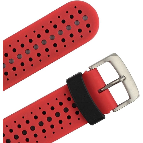 Udskiftningsrem til smart armbåndsur til Garmin Forerunner 220/230/235/620/630/735xt/235 Lite Red-Black