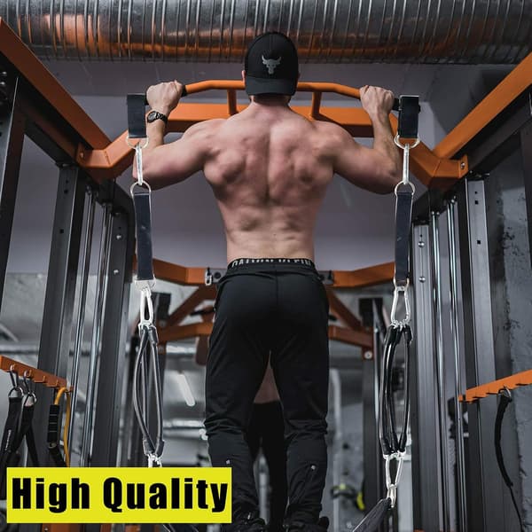 Træningsbælte til Pull-Ups - Power Fabric Pull Up Straps til Øvre Kropsmuskeltræning - Hjemmeudstyr til Chin Ups