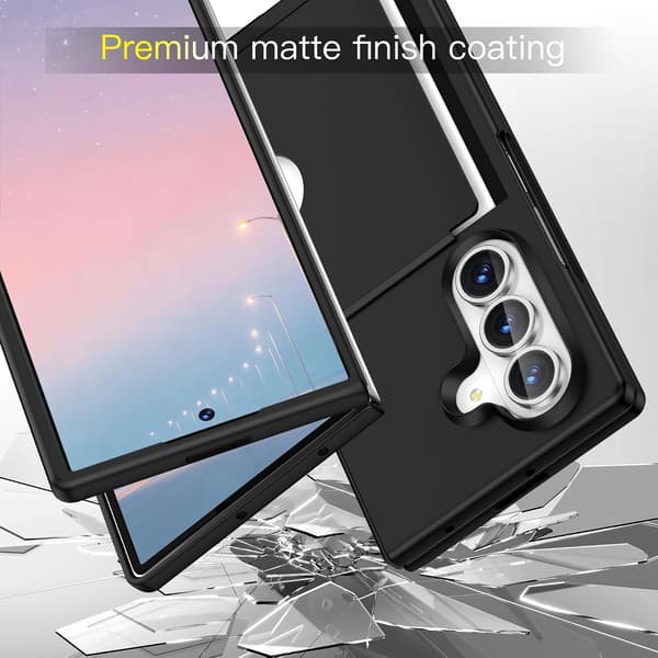 Fodral för Samsung Galaxy Z Fold8 Ultra, Stötsäkert skyddsfodral med kortplats Black