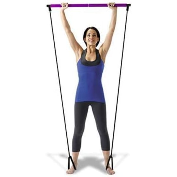 Bodybuilding Yoga Stick Harjoitteluvälineet Voimakuntoon Lihasvoimaharjoitteluun/Painonnostoon/Painonnostoon PURPLE