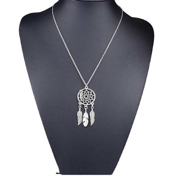 Bohemisk tofspjäs vinge lång kedja halsband #2