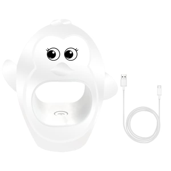Mini Bærbar Pingvin Formet LED Neglelampe 8W Hvid SIURN
