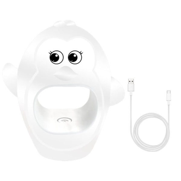 Mini Bærbar Pingvinformet LED-neglelampe 8W Hvit SIURN