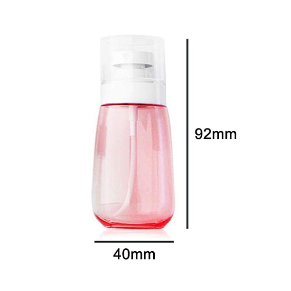 Suihkepullot matkakoko, 5 kpl hienosuihkepullosarja Transparent Pink