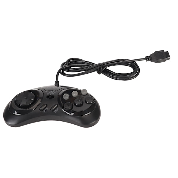 9-stifts 16-bitars ergonomisk klassisk bärbar handhållen spelkontroll för Sega