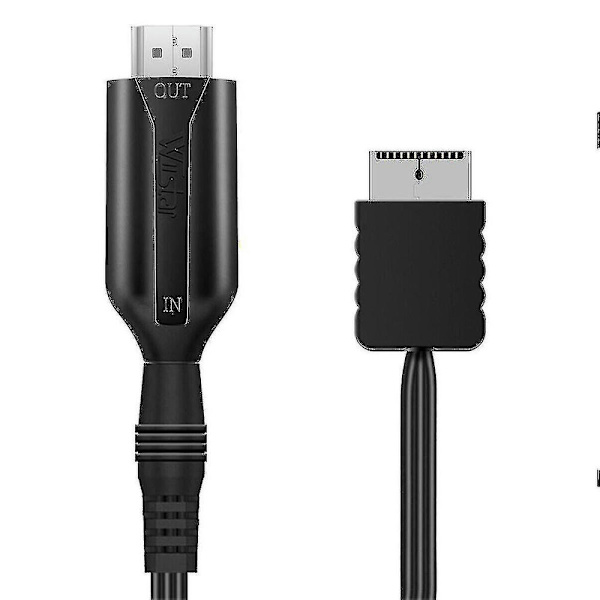 Sony Ps1/ Ps2 - HDMI-sovitin, pelikonsolin ääni- ja videosignaalin muuntokaapeli