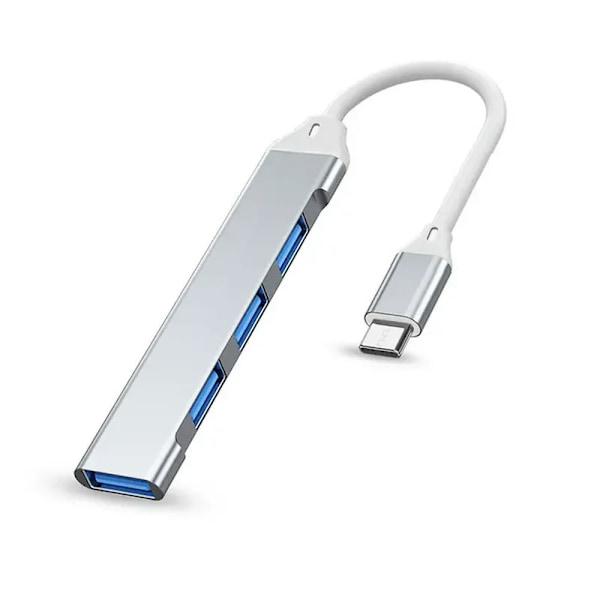 USB C HUB USB 3.0 HUB Type C 4 Portin monitoimijakaja-adapteri OTG Macbook HUB Pro 13 15 Air Mi Pro HUAWEI-tietokoneen lisävarusteisiin Type-C Sliver