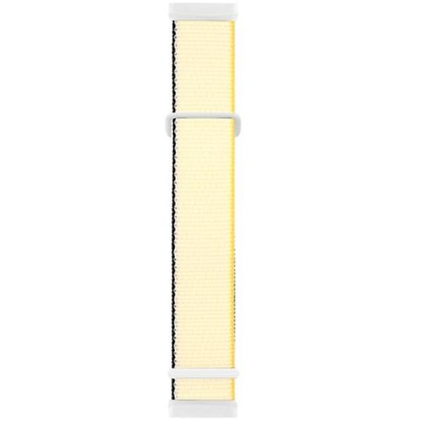 För Fitbit Versa 3 Nylon Rubber Spänne Watch Band Creamy-white