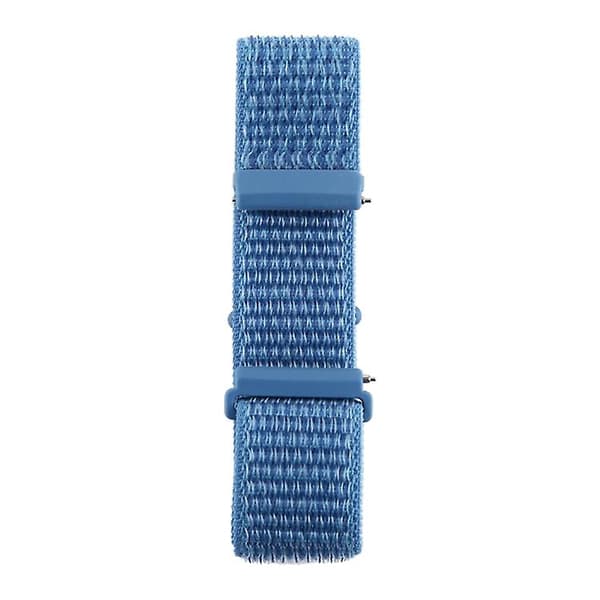 Til Fitbit Versa / Versa 2 Nylon urbånd med krog og løkke Blue