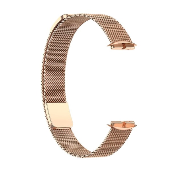 Til Fitbit Luxe Special Edition Milanese Metal Magnetic Watch Band Rose Gold