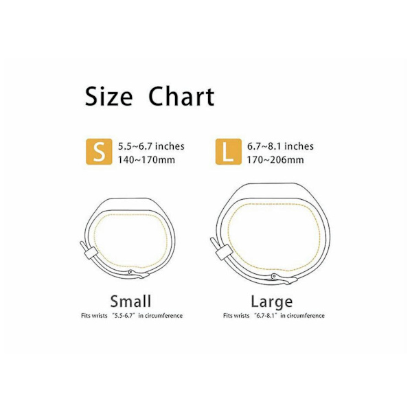 Håndledsrem til fitbit charge 2 smart watch tilbehør til fitbit charge 2 smart håndledsrem udskiftning s White S