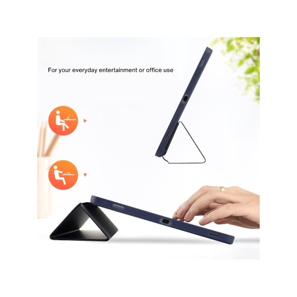 Fodral för Samsung Galaxy Tab S7 Plus/S8 Plus med Magnetisk Sug Anti-fall Svart
