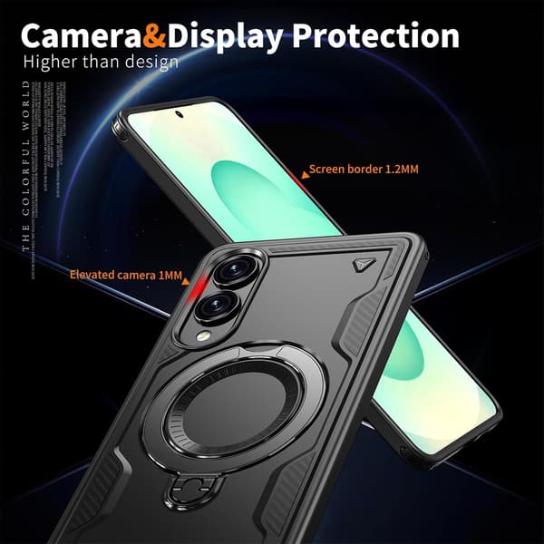Deksel for Samsung Galaxy S25 Edge, fallsikkert, lilla