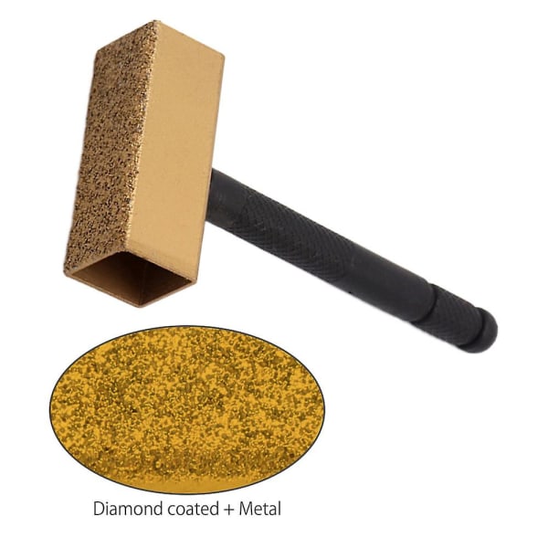 1 stykke slibeskive kommode diamant slibeskive kommode sten bænk slibemaskine dressing værktøj til sandslibning afgratning Gold