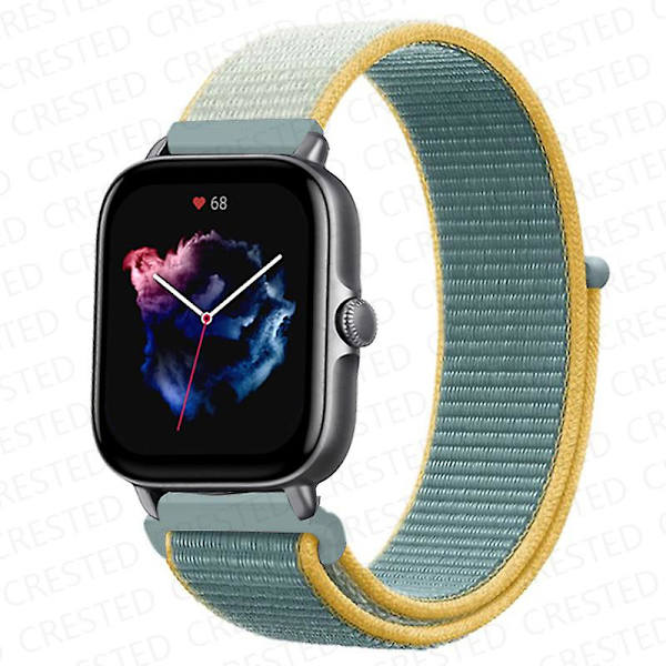 20 mm 22 mm watch för Amazfit Gts/2/2e/4/3/mini Gtr 4/2/3/ pro 47 mm Stratos 3 nylon Pulseira Correa Amazfit bipsband Sunny 52 20mm