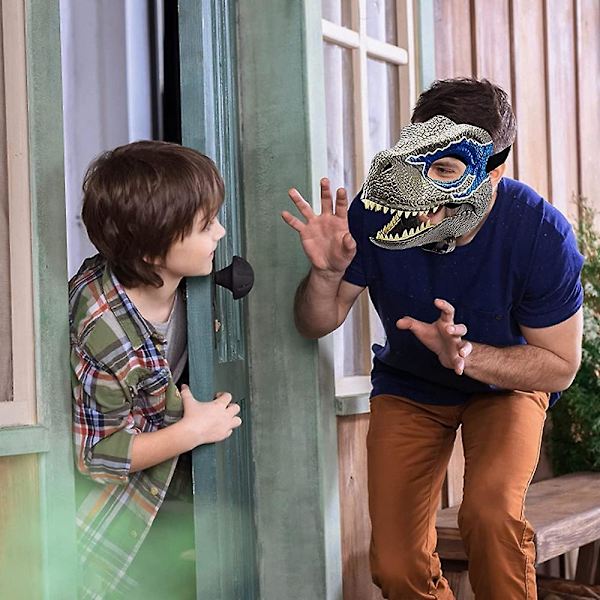 3D Dinosaur Mask Rollspel Huvudbonader Jurassic World Raptor Gifts