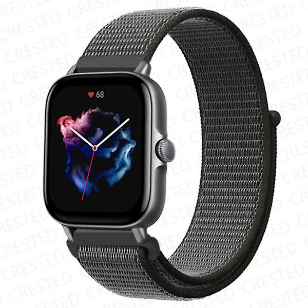 20 mm 22 mm watch för Amazfit Gts/2/2e/4/3/mini Gtr 4/2/3/ pro 47 mm Stratos 3 nylon Pulseira Correa Amazfit bipsband Dark olive 8 22mm