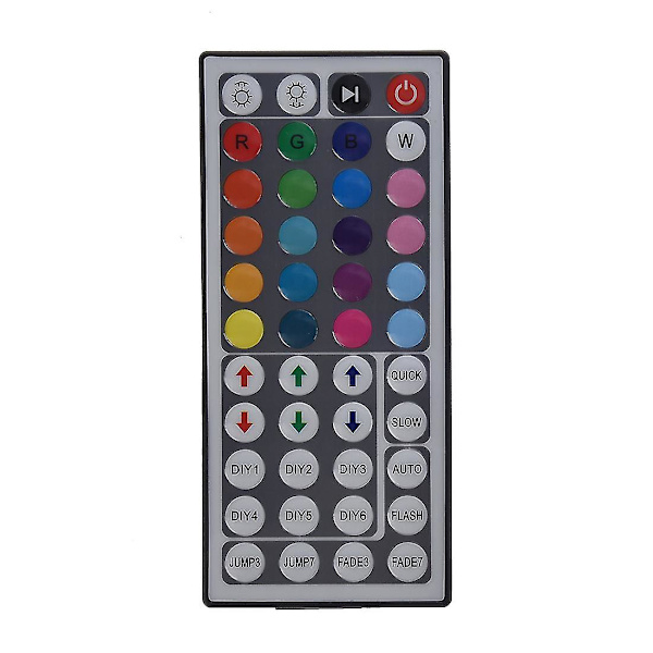44-näppäiminen infrapunakaukosäädin RGB 5050 LED-valonauhoille