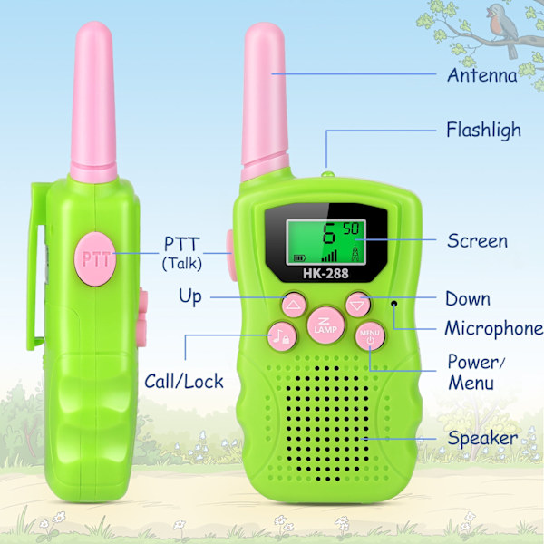 Børne Walkie Talkies Langtrækkende Intercom til Udendørs Eventyrspil