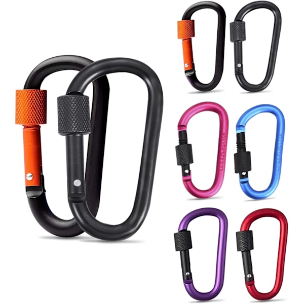 Heavy Duty Karabiner (1 Pakke) - D-Ring Låsende Snap Hook