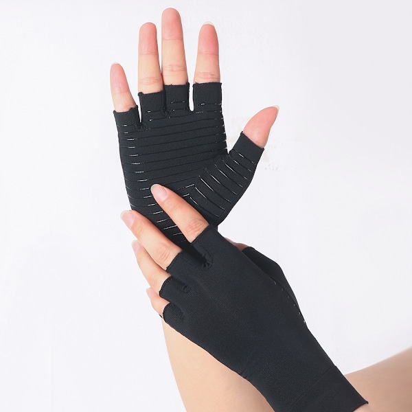 Fiber Halvfingerhandskar, Tryckrehabiliteringshandskar M