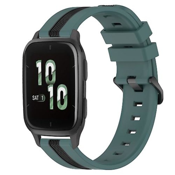 Garmin Forerunner Sq2 20 mm pystysuuntaiselle kaksiväriselle watch Green-Black