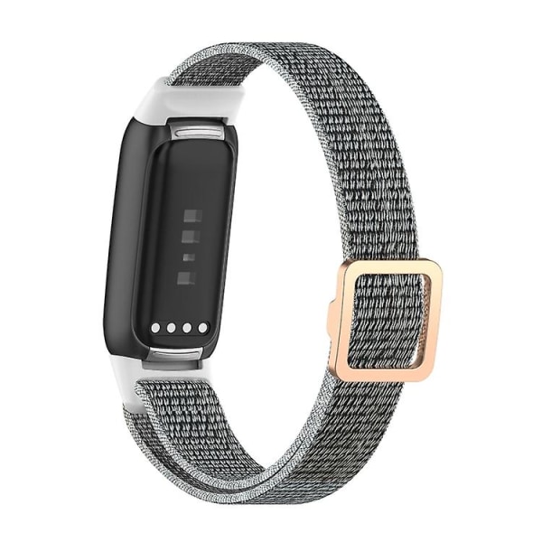 För Fitbit Luxe justerbart elastiskt watch i nylon Seashell