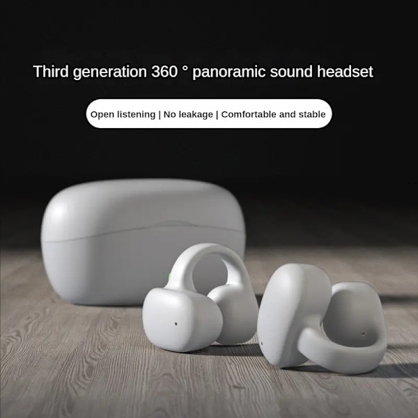 Sann trådlösa Bluetooth-hörlurar I113 Öronklämma Bluetooth Ultra Lång Batteritid