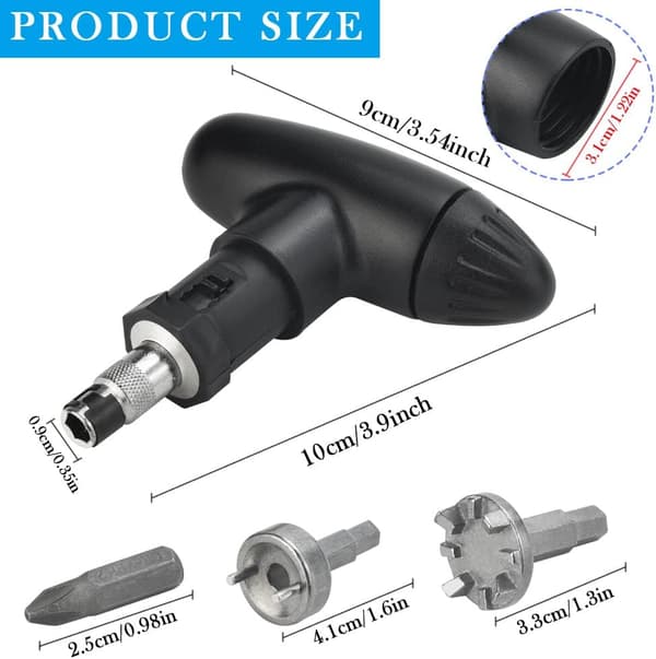 Golf Spike Wrench Værktøjssæt - Robust Cleat Fjerner