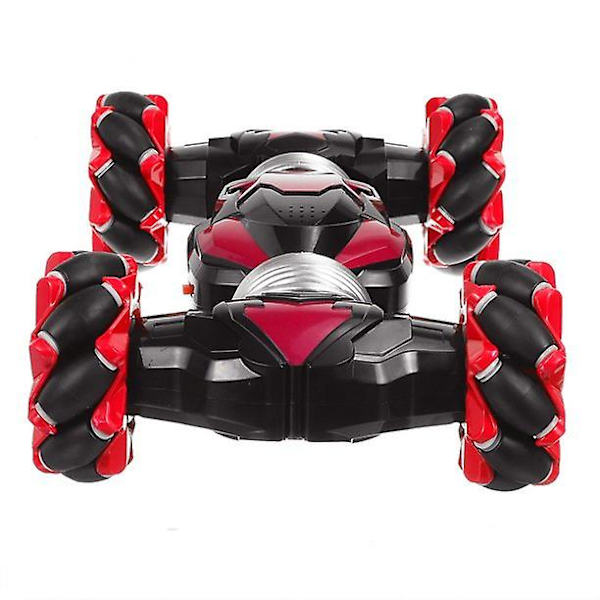 2,4ghz 4wd Rc bilradiokontrolstuntbil vrider terrængående køretøjsdrift med lys og musik Red Single Mode