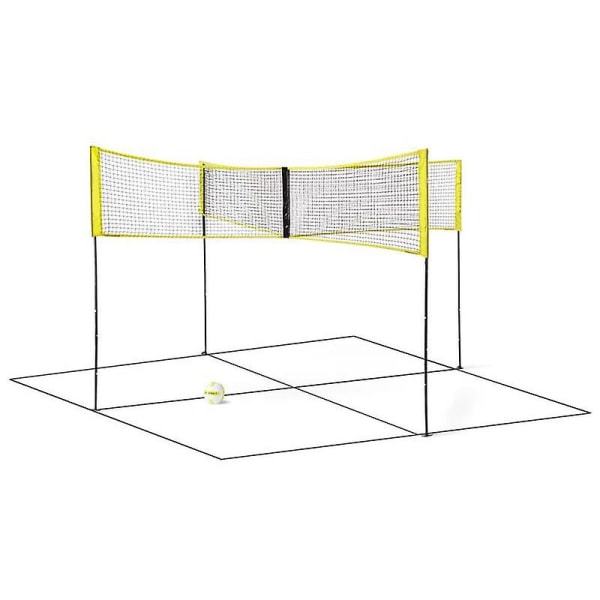 Fire firkantede volleyballnet 150*50cm