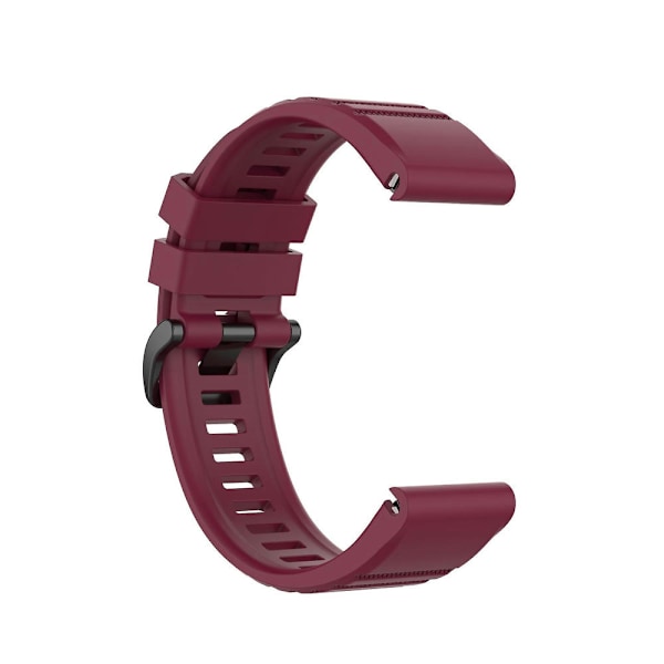 Silikone Quick Release Rem til Garmin Fenix 7 / Epix Wine Red