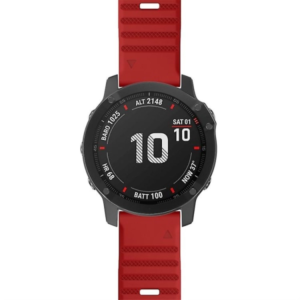 For Garmin Fenix ​​7x silikonklokkerem Red