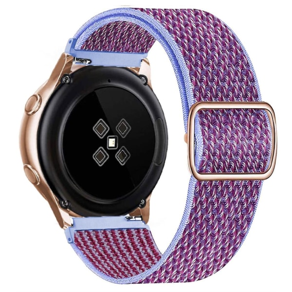 20 mm 22 mm band för Samsung Galaxy Watch 4/classic/3/5/ pro/active 2 Gear S3 Elastisk nylon Huawei Watch Gt 2 2e 3 Pro Strap Lilac 20mm