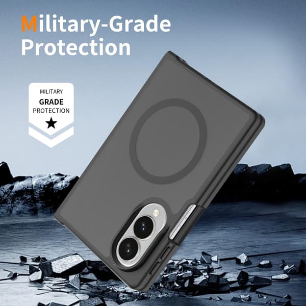 Magnetisk deksel til Samsung Galaxy Z Fold8, matt, fallsikkert beskyttelsesdeksel Blue